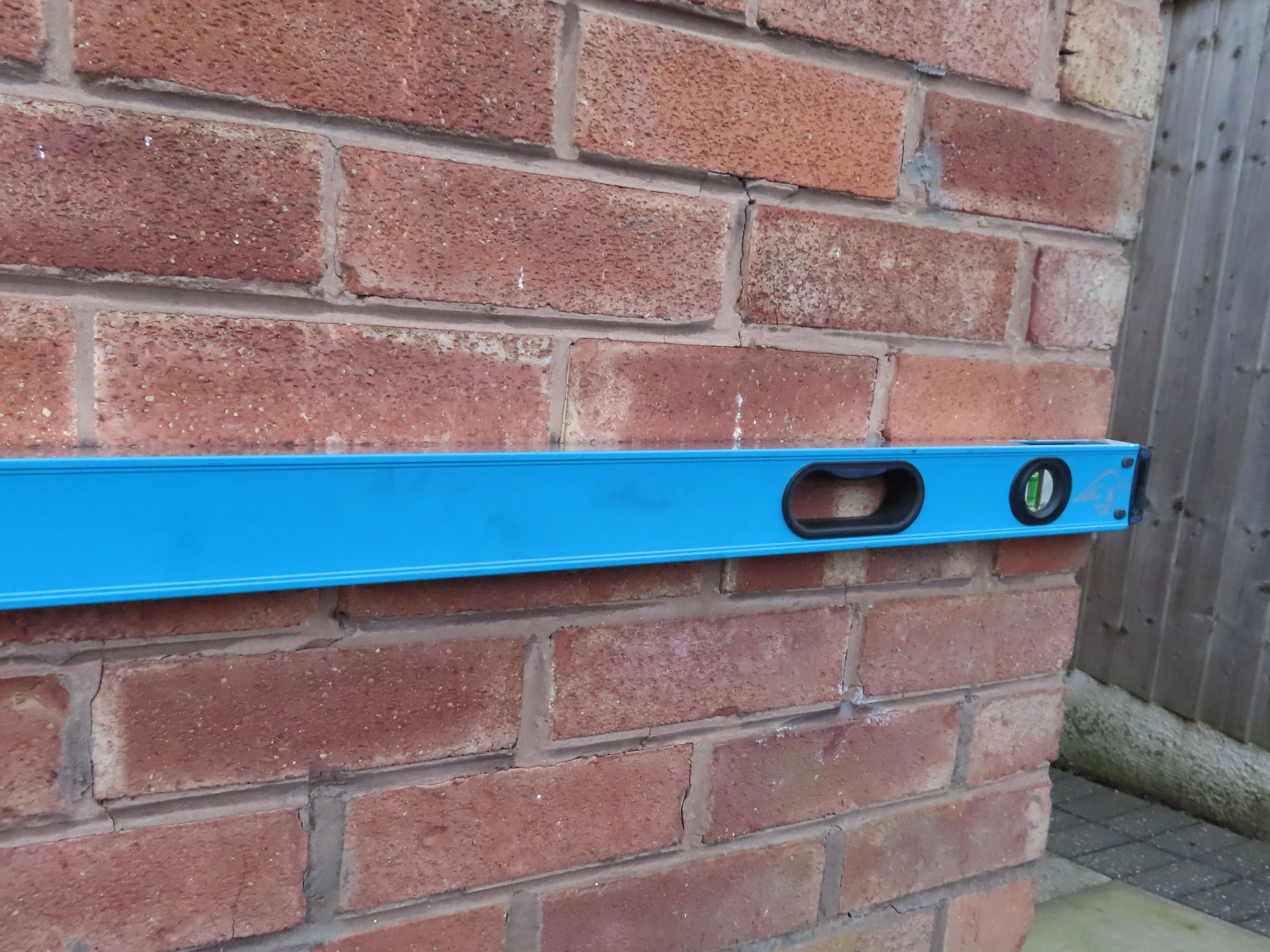 External wall and masonry condition inspected during a property survey